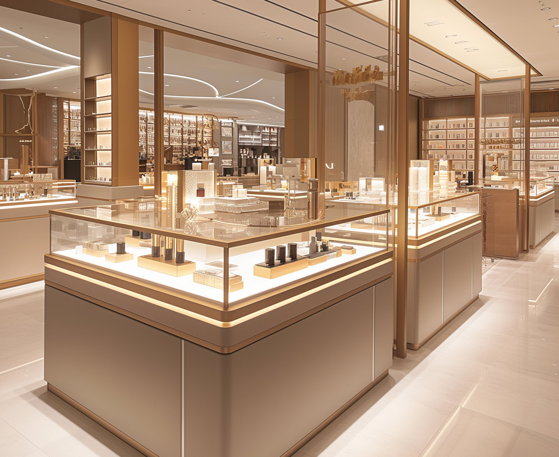 موقف معرض مستحضرات التجميل